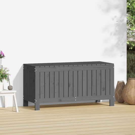 HKH Caixa De Arrumação Jardim 108x42, Pinho Maciço - Cinzento