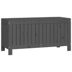 HKH Caixa De Arrumação Jardim 108x42, Pinho Maciço - Cinzento