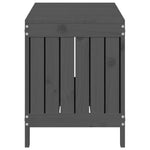 HKH Caixa De Arrumação Jardim 108x42, Pinho Maciço - Cinzento