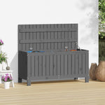 HKH Caixa De Arrumação Jardim 108x42, Pinho Maciço - Cinzento