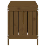 HKH Caixa De Arrumação Jardim 108x42,5x54 Pinho Maciço Castanho-mel - Marrom