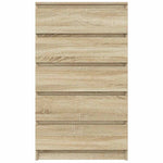 HKH Cajonera Alta de Madera Contrachapada 60 X 36 X 103 Cm - Roble Sonoma
