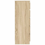 HKH Cajonera Alta de Madera Contrachapada 60 X 36 X 103 Cm - Roble Sonoma