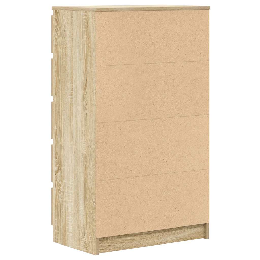 HKH Cajonera Alta de Madera Contrachapada 60 X 36 X 103 Cm - Roble Sonoma