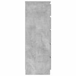 HKH Cajonera Alta de Madera Contrachapada 60 X 36 X 103 Cm - Gris Cemento