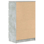 HKH Cajonera Alta de Madera Contrachapada 60 X 36 X 103 Cm - Gris Cemento
