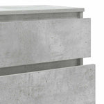 HKH Cajonera Alta de Madera Contrachapada 60 X 36 X 103 Cm - Gris Cemento