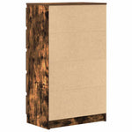 HKH Armario alto con cajones de aglomerado 60 x 36 x 103 cm - Roble Ahumado