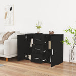 HKH Aparador en derivados de Madera 91 X 29,5 X 65 Cm - Negro
