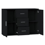 HKH Aparador en derivados de Madera 91 X 29,5 X 65 Cm - Negro