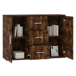 Aparador HKH en derivados de Madera 91 X 29,5 X 65 Cm - Roble Ahumado
