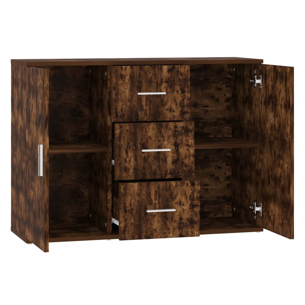 Aparador HKH en derivados de Madera 91 X 29,5 X 65 Cm - Roble Ahumado