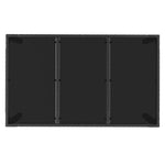 HKH Mesa de Jardim com Tampo de Vidro Vime Pe - Preto