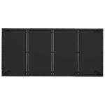 HKH Mesa de Jardim com Tampo de Vidro Vime Pe - Preto