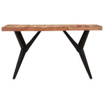 HKH Mesa de Jantar Madeira de Maciça Preto em Acácia
