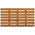 HKH Mesa de Bistrô Dobrável 100x54x71 Cm Acácia Maciça e Aço - Marrom