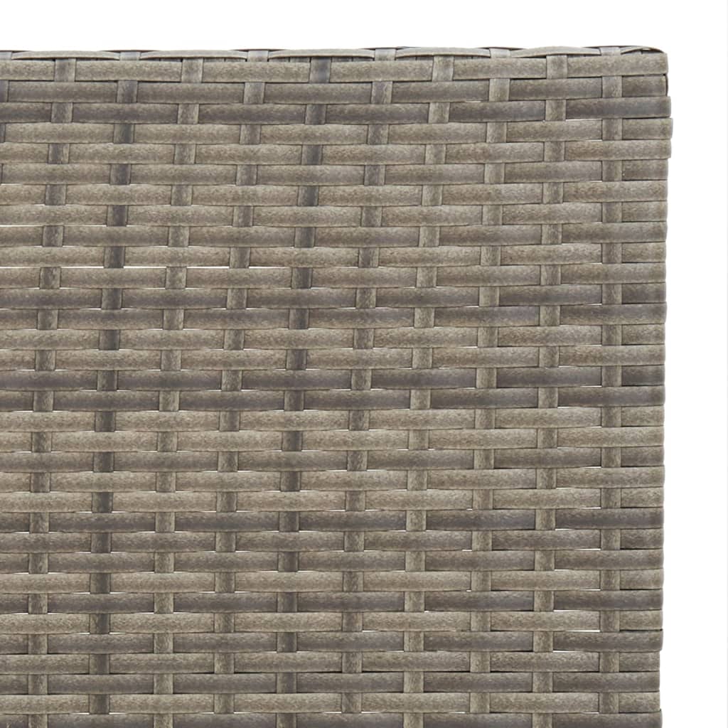HKH Mesa de Bistrô Dobrável 55x54x71 Cm Vime Pe - Cinzento