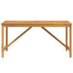 HKH Mesa de Jantar para Jardim Madeira de Acácia Maciça - Marrom