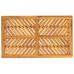 HKH Mesa de Jantar para Jardim Madeira de Acácia Maciça - Marrom