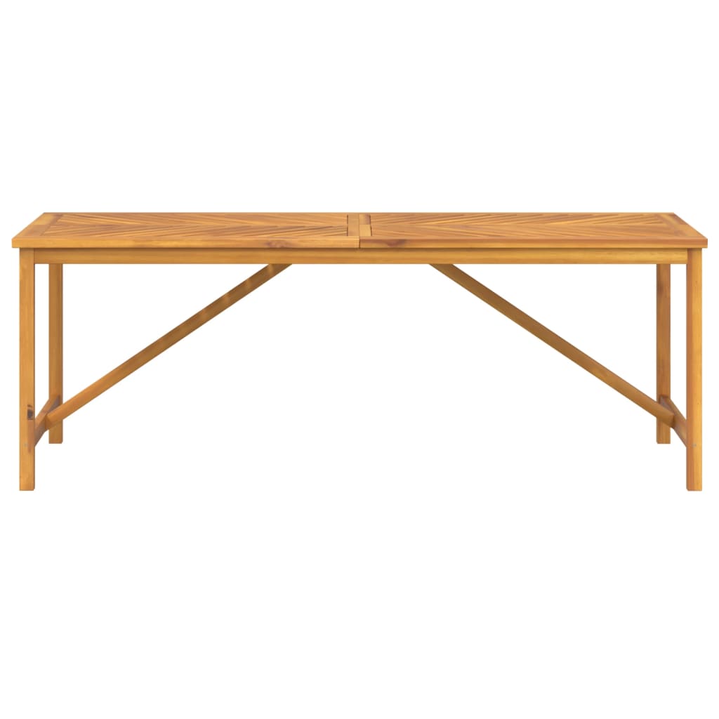 HKH Mesa de Jantar para Jardim Madeira de Acácia Maciça - Marrom