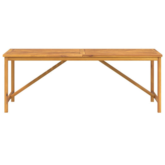 HKH Mesa de Jantar para Jardim Madeira de Acácia Maciça - Marrom