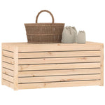HKH Caixa De Jardim 101x50,5x46,5 Cm Madeira De Pinho Maciça - Marrom