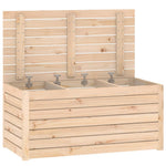 HKH Caixa De Jardim 101x50,5x46,5 Cm Madeira De Pinho Maciça - Marrom