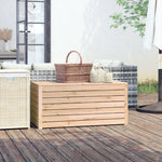 HKH Caixa De Jardim 101x50,5x46,5 Cm Madeira De Pinho Maciça - Marrom