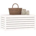 HKH Caixa De Jardim 101x50,5x46,5 Cm Madeira De Pinho Maciça - Branco