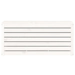 HKH Caixa De Jardim 101x50,5x46,5 Cm Madeira De Pinho Maciça - Branco