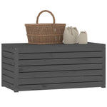 HKH Caixa De Jardim 101x50,5x46,5 Cm Madeira De Pinho Maciça Cinza - Cinzento