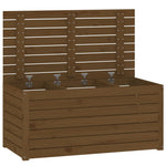 HKH Caixa De Jardim 101x50,5x46,5 Cm Pinho Maciço Castanho-mel - Marrom