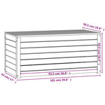 HKH Caixa De Jardim 101x50,5x46,5 Cm Pinho Maciço Castanho-mel - Marrom