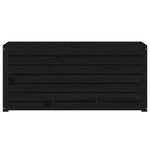 HKH Caixa De Jardim 101x50,5x46,5 Cm Madeira De Pinho Maciça - Preto