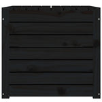 HKH Caixa De Jardim 101x50,5x46,5 Cm Madeira De Pinho Maciça - Preto