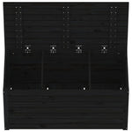 HKH Caixa De Jardim 101x50,5x46,5 Cm Madeira De Pinho Maciça - Preto