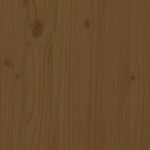 HKH 3 Pcs Conjunto De Caixas De Jardim Pinho Maciço Castanho Mel - Marrom