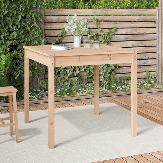 HKH Mesa de Jardim 82,5x82, Madeira de Pinho Maciça - Marrom