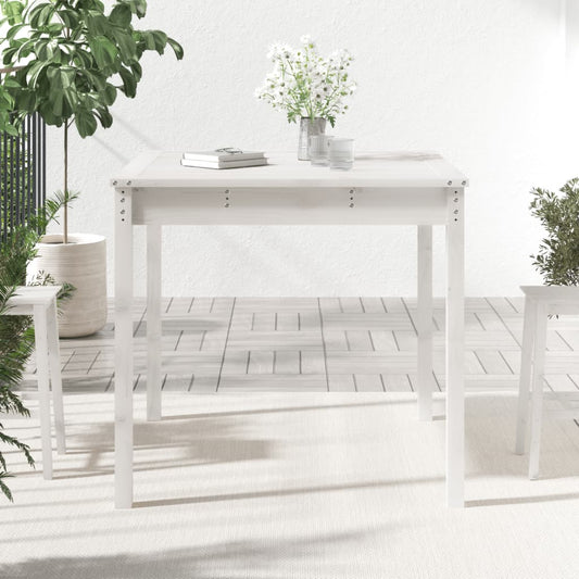 HKH Mesa de Jardim 82,5x82, Madeira de Pinho Maciça - Branco