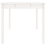 HKH Mesa de Jardim 82,5x82, Madeira de Pinho Maciça - Branco