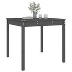 HKH Mesa de Jardim 82,5x82, Madeira de Pinho Maciça - Cinzento