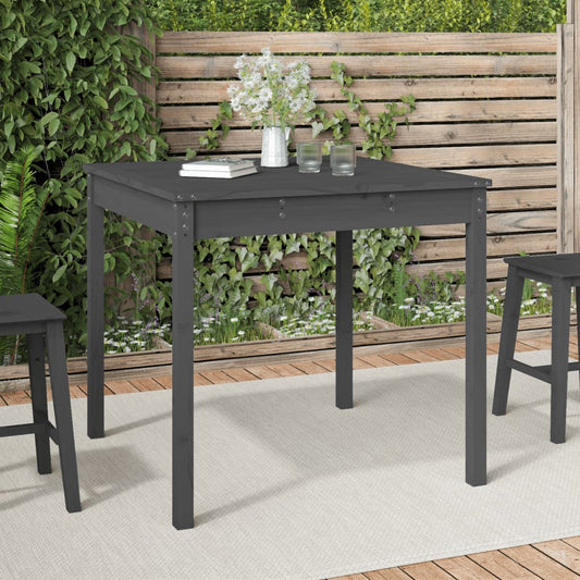 HKH Mesa de Jardim 82,5x82, Madeira de Pinho Maciça - Cinzento