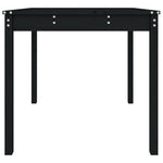 HKH Mesa de Jardim 82,5x82, Madeira de Pinho Maciça - Preto