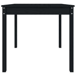 HKH Mesa de Jardim 82,5x82, Madeira de Pinho Maciça - Preto