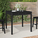 HKH Mesa de Jardim 82,5x82, Madeira de Pinho Maciça - Preto