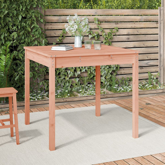 HKH Mesa de Jardim 82,5x82, Madeira de Douglas Maciça - Marrom