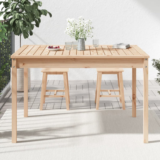 HKH Mesa de Jardim 121x82, Madeira de Pinho Maciça - Marrom
