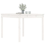 HKH Mesa de Jardim 121x82, Madeira de Pinho Maciça - Branco