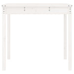 HKH Mesa de Jardim 121x82, Madeira de Pinho Maciça - Branco