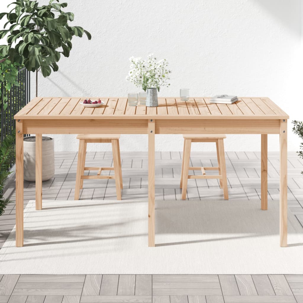 HKH Mesa de Jardim 159,5x82, Madeira de Pinho Maciça - Marrom